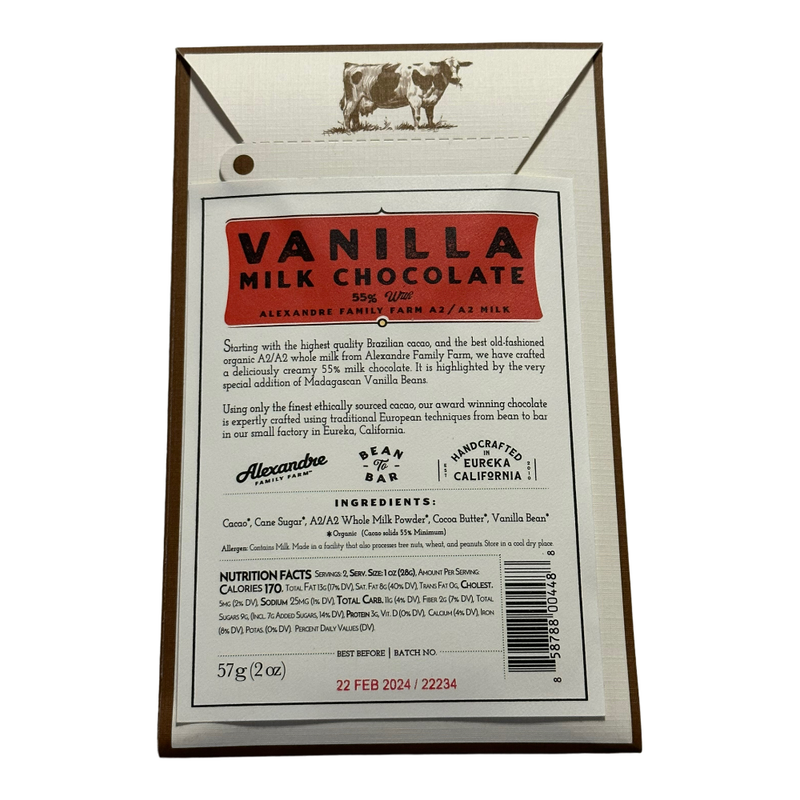 Dick Taylor Craft Chocolate - 55% Vanilla Milk Chocolate - Chocotastery
