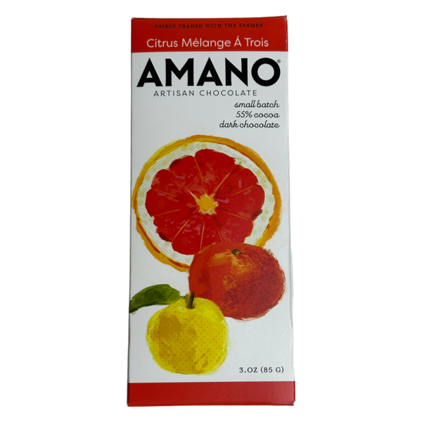 Amano Chocolate - 55% Citrus Melange A Trois - Chocotastery
