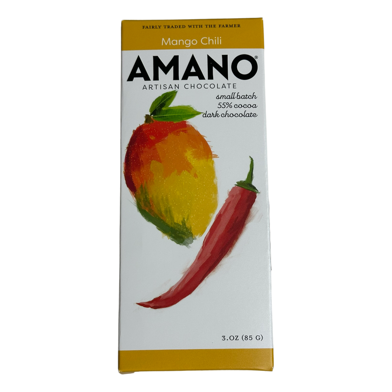 Amano Chocolate - 55% Mango Chili - Chocotastery