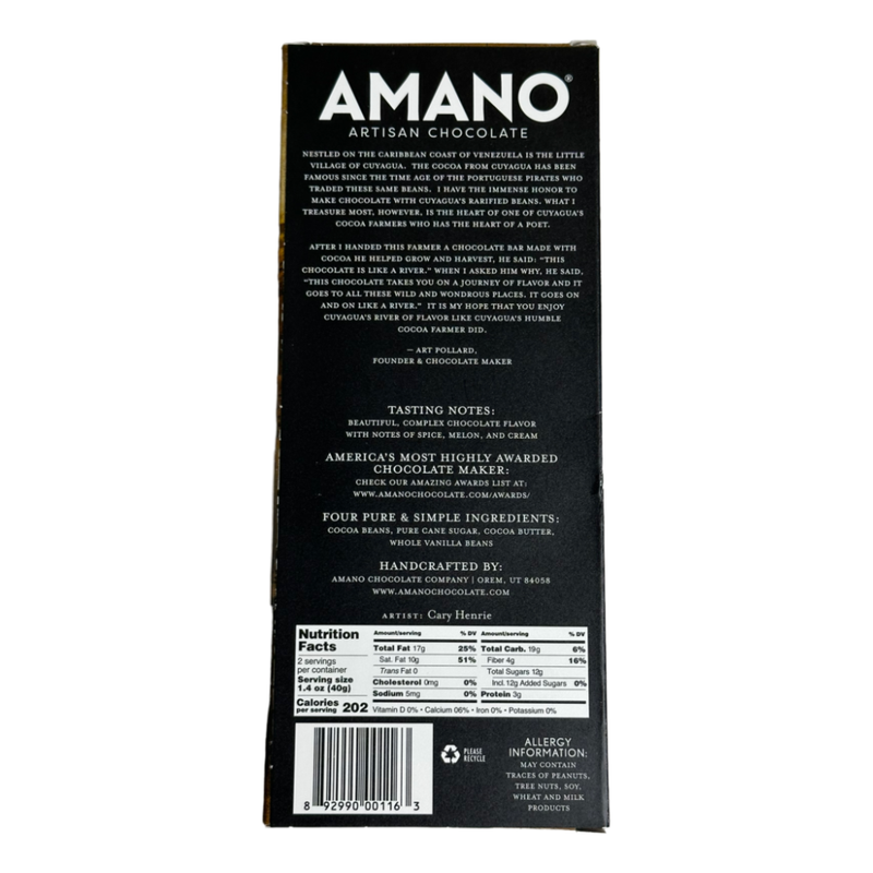 Amano Chocolate - 70% Cuyagua, Venezuela - Chocotastery