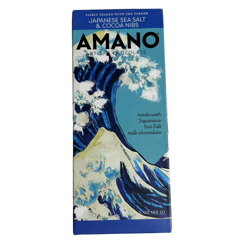 Amano Chocolate - Japanese Sea Salt & Cocoa Nibs - Chocotastery