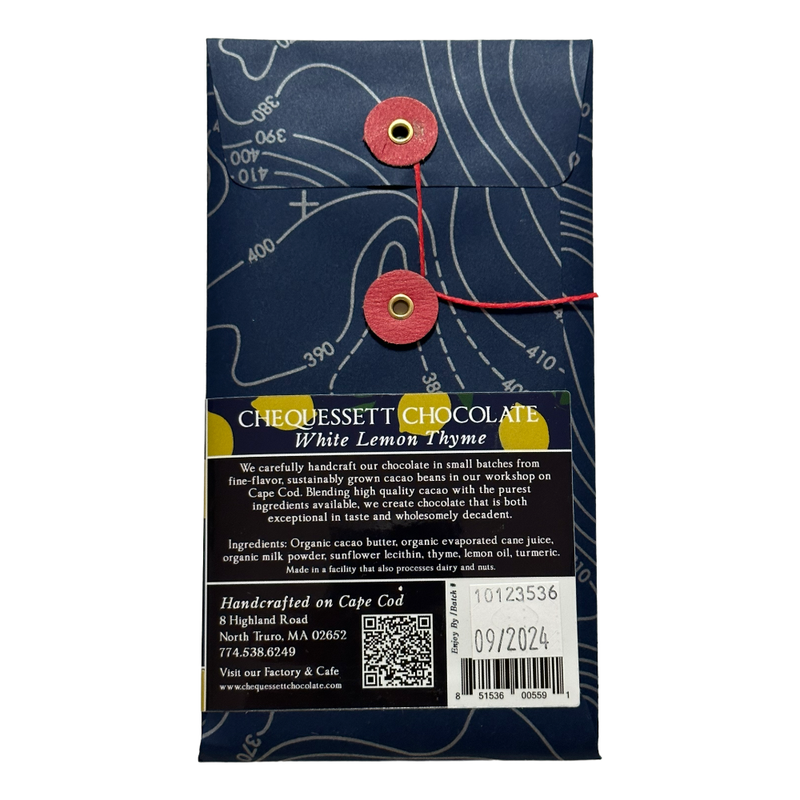 Chequessett Chocolate - 32% White Lemon Thyme - Chocotastery