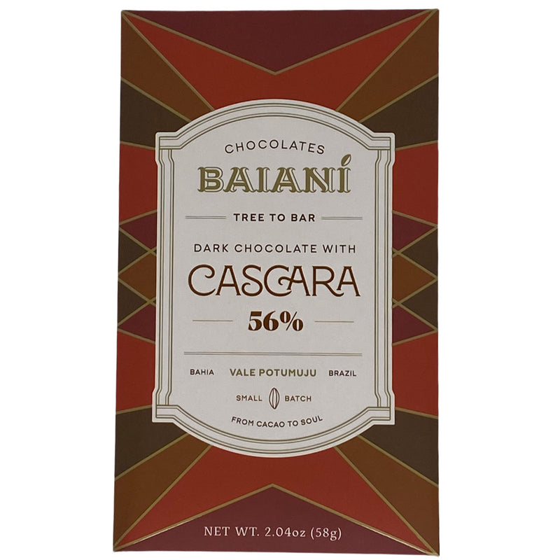 Chocotastery - Baiani Chocolate - 56% Dark Chocolate with Cascara