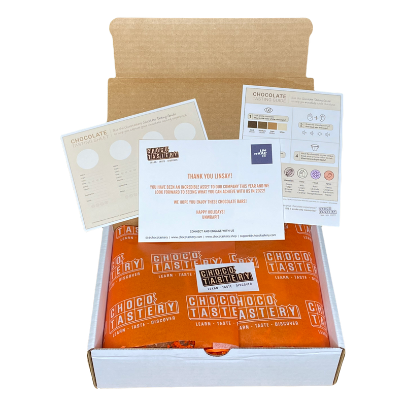 Chocotastery - Craft Chocolate Collection - Tasting Resources & Gift Note