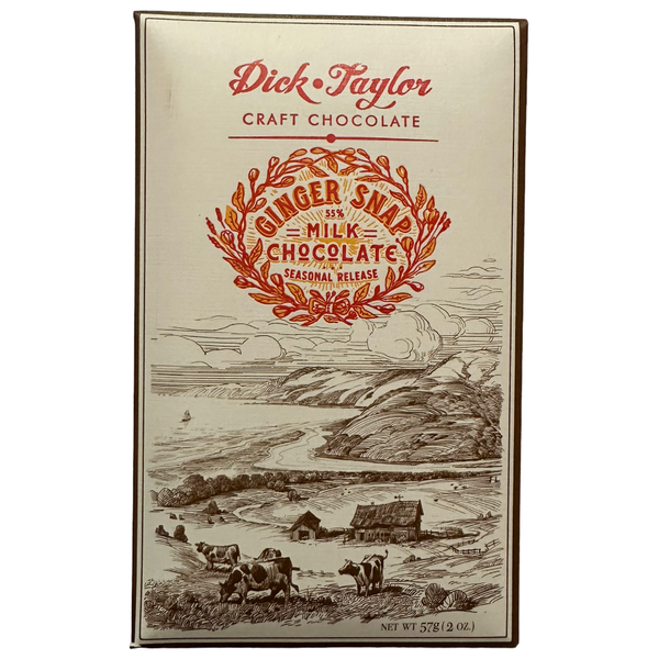 Dick Taylor Craft Chocolate - 55% Ginger Snap Milk Chocolate - Chocotastery