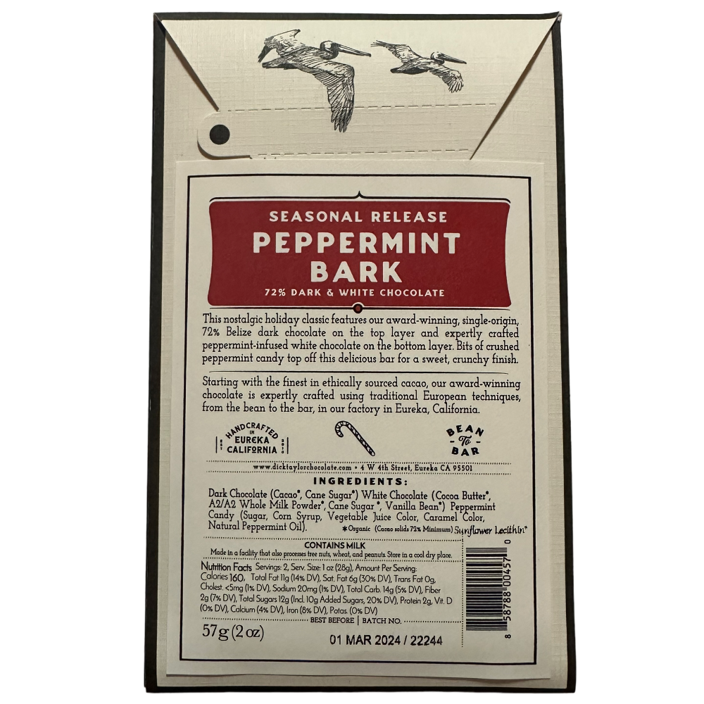 Dick Taylor Craft Chocolate 72 Peppermint Bark