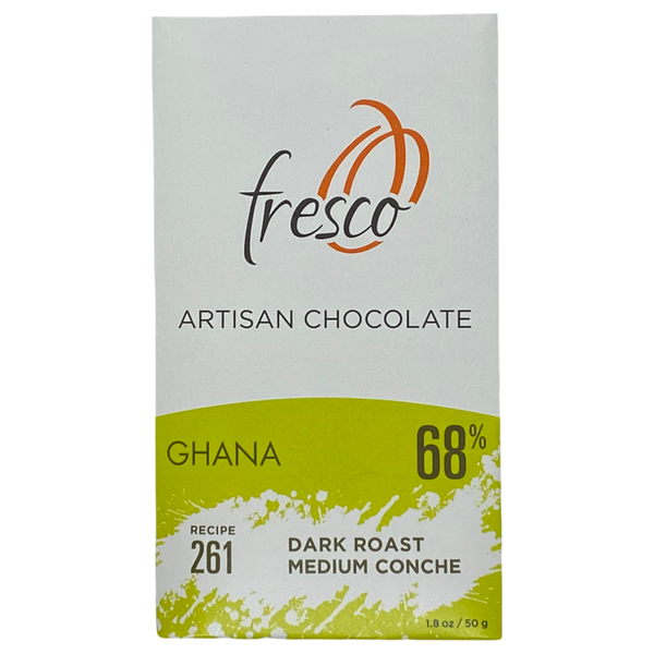 Chocotastery - Fresco Chocolate - 68% Ghana - Recipe 261 Dark Roast Medium Conche