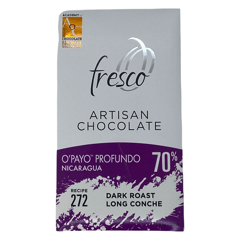 Chocotastery - Fresco Chocolate - 70% O'Payo Profundo, Nicaragua - Recipe 272 Dark Roast Long Conche