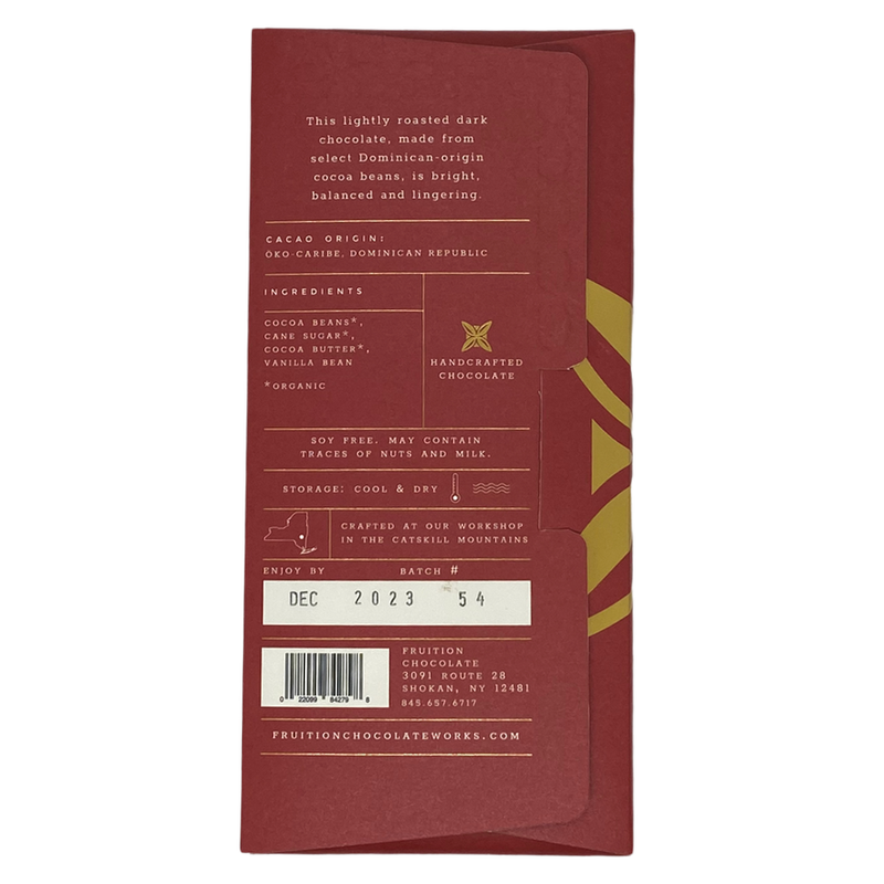 Chocotastery - Fruition Chocolate Works - 68% Oko Caribe, Dominican Republic