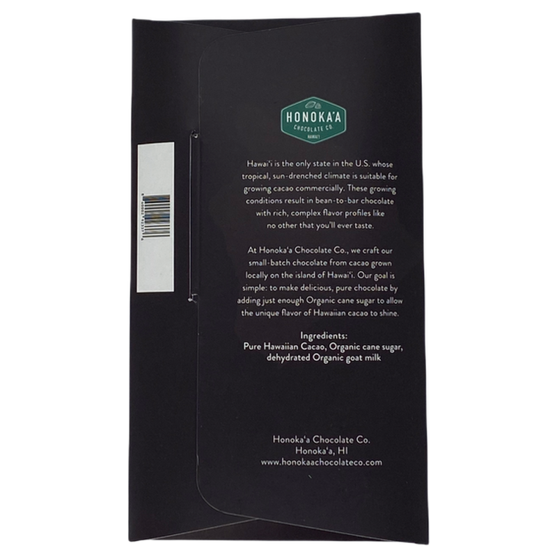 Chocotastery - Honokaa Chocolate - 55% Goat Milk Chocolate Bar