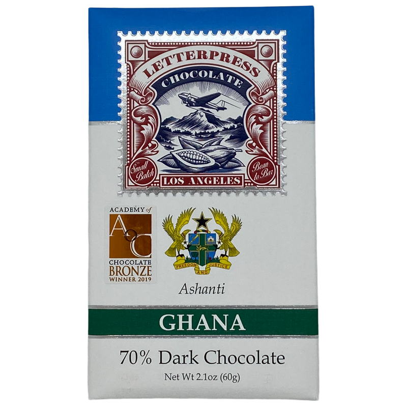 Chocotastery - LetterPress Chocolate - 70% Ashanti, Ghana