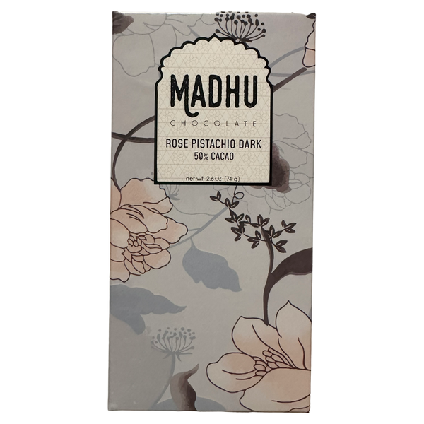 Madhu Chocolate - 50% Rose Pistachio Dark - Chocotastery