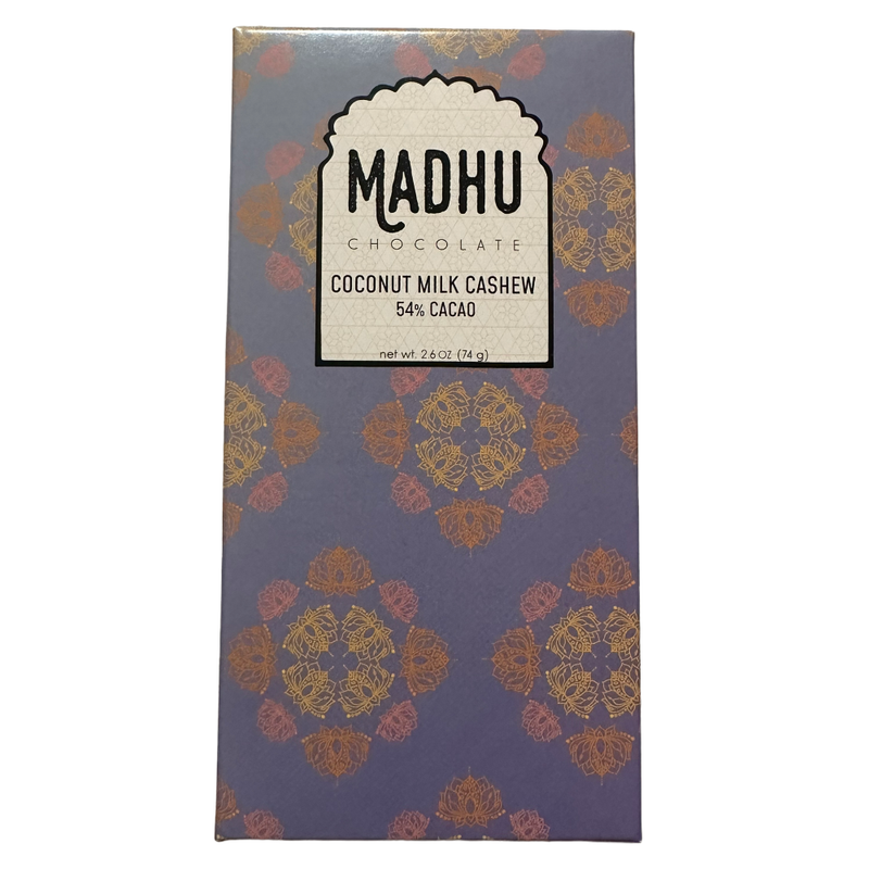 Madhu Chocolate - 54% Coconut Milk Cashew - Chocotastery