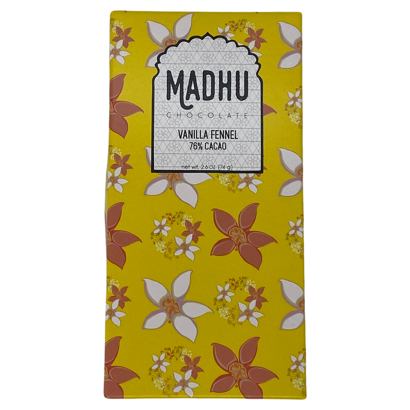 Chocotastery - Madhu Chocolate - 76% Vanilla Fennel
