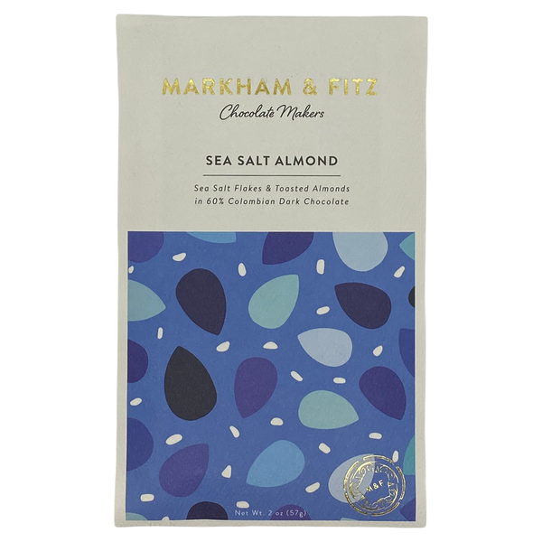 Chocotastery - Markham & Fitz Chocolate Makers - 60% Sea Salt Almond - Tumaco, Colombia