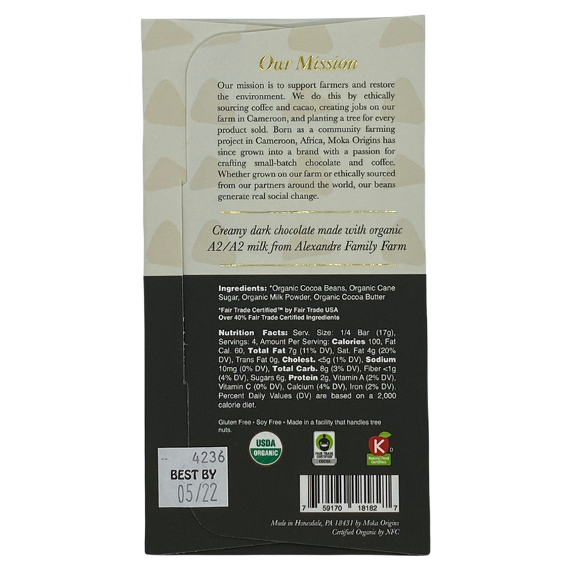 Chocotastery - Moka Origins - 58% Dark Milk - Ghana