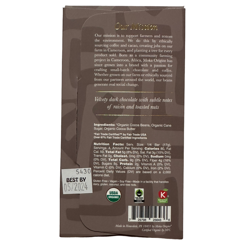 Moka Origins - 72% Ghana - Chocotastery