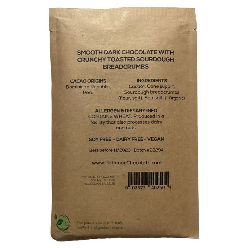Potomac Chocolate - 70% You Bread My Mind - Chocotastery