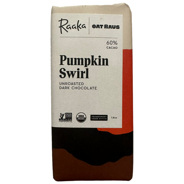 Raaka Chocolate - 60% Pumpkin Swirl - Chocotastery