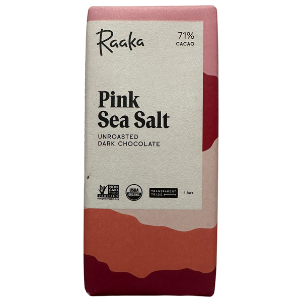 Raaka Chocolate - 71% Pink Sea Salt - Chocotastery