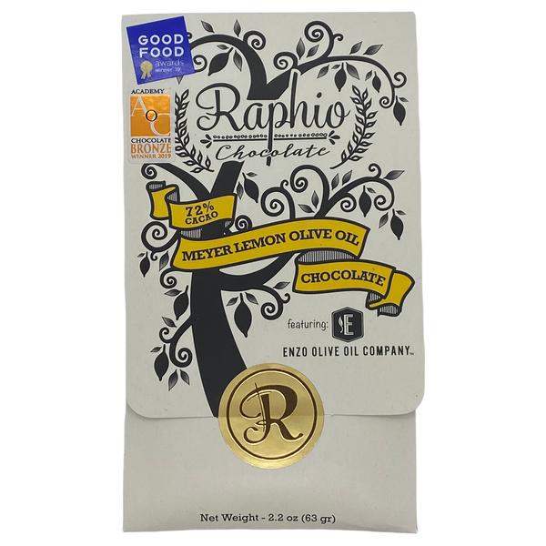 Chocotastery - Raphio Chocolate - 72% Meyer Lemon Olive Oil