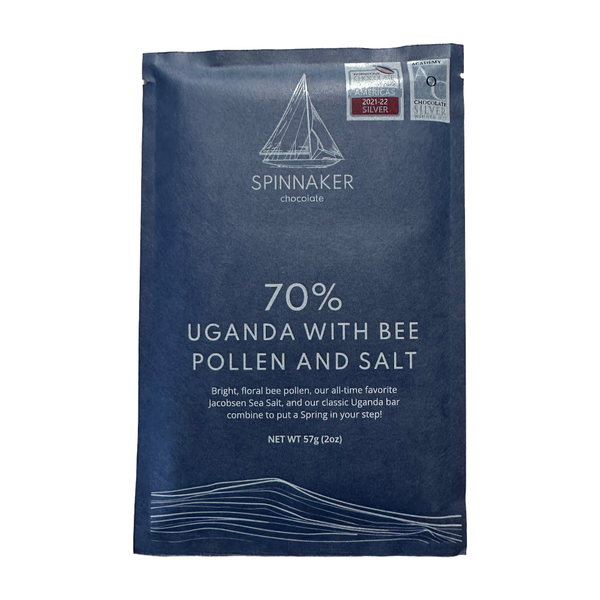 Spinnaker Chocolate - 70% Uganda with Bee Pollen and Salt