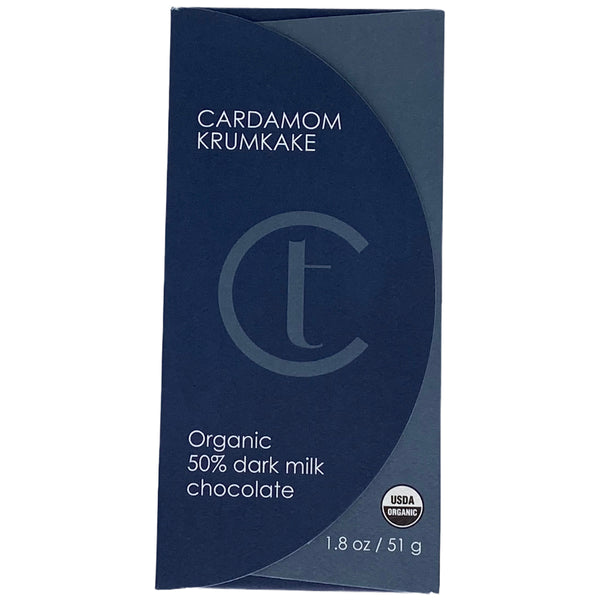 Chocotastery - Terroir Chocolate - 50% Cardamom Krumkake
