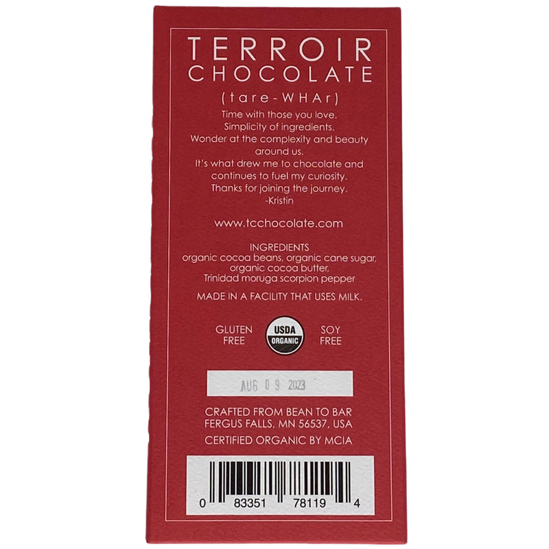 Chocotastery - Terroir Chocolate - 55% Scorpion Pepper