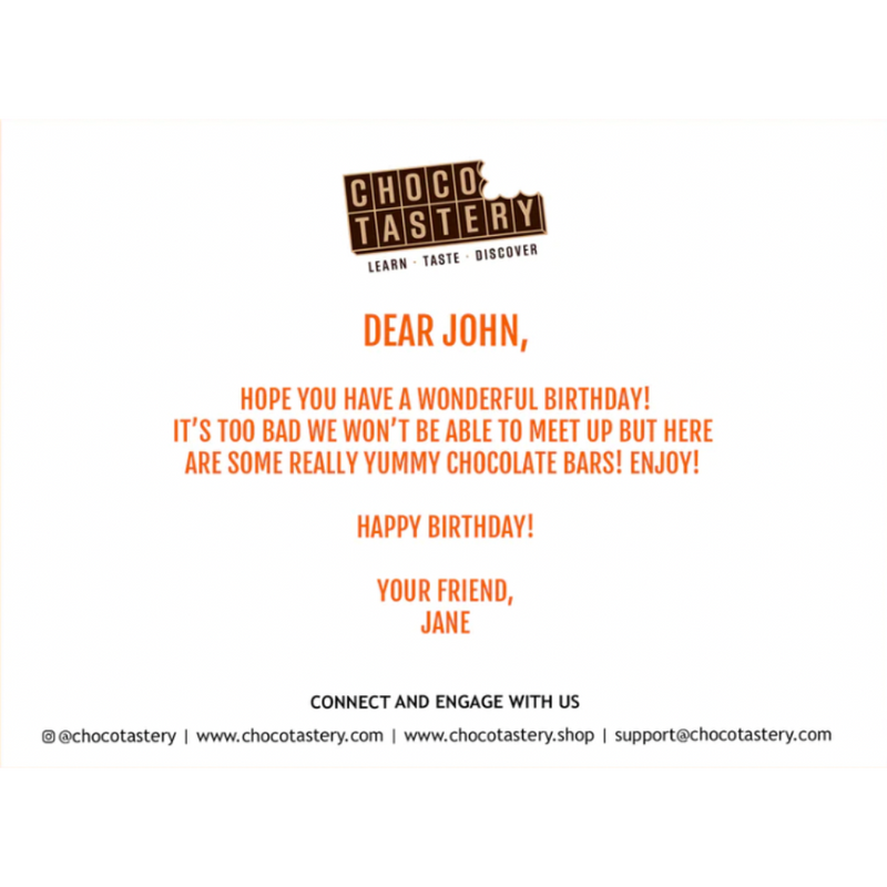 Chocotastery - Monthly Virtual Chocolate Tasting