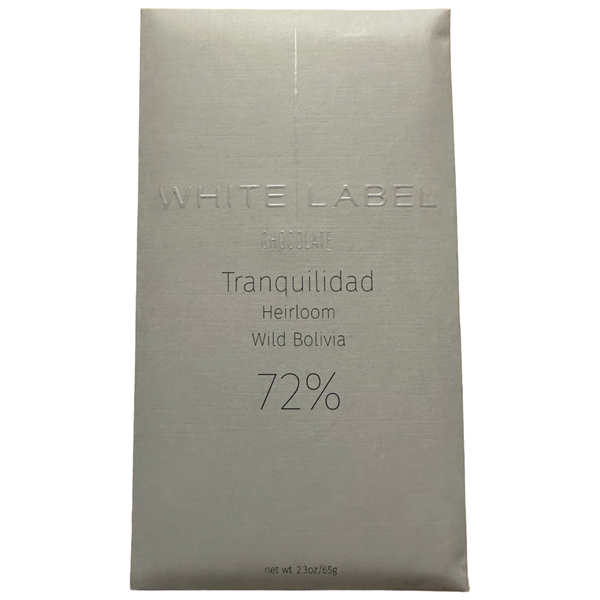 White Label Chocolate - 72% Tranquilidad, Wild Bolivia - Chocotastery