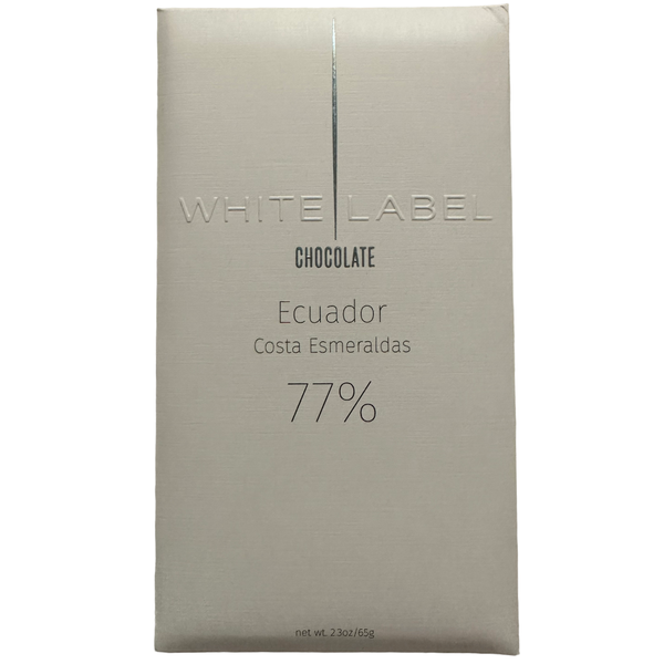 White Label Chocolate - 77% Costa Esmeraldas - Chocotastery