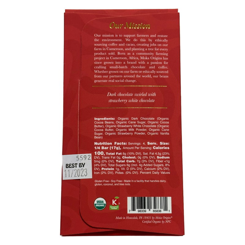 Moka Origins - 72% Strawberry Swirl - Chocotastery