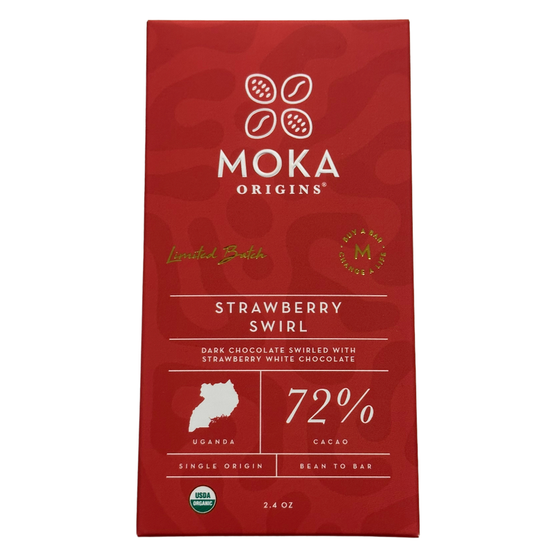Moka Origins - 72% Strawberry Swirl - Chocotastery